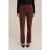 We Fashion Trouser Dark Brown