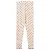 Copenhagen Colors slim fit legging met hartjes – ecru/rood
