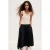 Mango midi rok – zwart