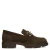 Manfield chunky suède loafers bruin