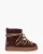 Inuikii Suede Double Tie Aubergine