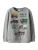 NAME IT Sweatshirt ‘NMMORSON TONKA’  grijs gemêleerd / spar / rood / zwart