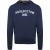 Aquascutum Heren-sweatshirt met gebogen logo (Marine)