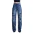 Loose Jeans Middenhoog met Delicate Bloemembroderingen Dames It’s Basic
