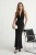 TRENDYOLMİLLA Dames Zwart Effen Maxi Mouwloos Recht Avond & Gala Jurk