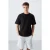 Overmaatse Katoen-Polyester Crew Neck T-Shirt