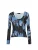 Desigual Trui  lichtblauw / donkerblauw / wit