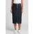 Karl Lagerfeld Button Denim Skirt Dark Blue Denim