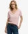 Studios Slub T-shirt met Borduursel Pink