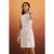 TRENDYOLMİLLA Dames Beige Effen Kort / Mini Mouwloos Recht Jurken