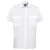 Premier Heren Korte Mouw Piloot Werk Shirt (Wit)