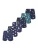 Phil & Co Geweven Wijde Boxershorts Heren 6-Pack Multipack met Print –