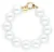 Bonnie Studios Armband Dames Fred Big Bracelet, Kleur: Wit