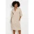 LOLALIZA fluwelen midi jurk – beige