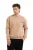 JUSTEVER Crew Neck Geborduurd Opgestikt Fleece Binnenkant Mink Heren Sweatshirt – Volar
