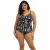 Elomi voorgevormde tankini bikinitop Echo Shell zwart/wit