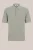WE Fashion – Heren regular fit fijngebreide polo van boucle‑garen – Regular fit – Grijsgroen – Katoen –