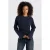 America Today longsleeve met plooien – donkerblauw