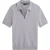 Ted Baker Fourd Poloshirt Met Visgraatsteek En Ritssluiting, Grijs