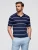 Ombre Shirt  donkerblauw / wit