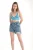 Gestreepte V-hals Gehaakte Crop Top