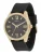 GUESS Analoog horloge ‘ELLIOT’  goud / zwart