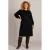 Yest Curve Plus Size gebreide midi jurk met glitters – zwart