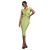 Strakke damesjurk Goddiva Frill Edge
