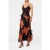 Forever New Poppy Ruffle Gown Red Amery Floral