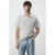 Mango Man regular fit gestreepte polo – wit