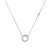 Luxenter Sterling zilveren 925 ketting met gerhodineerde briljant zirkonia – Thilak