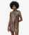 Superdry Vrouwen Mini T-shirtjurk met Pailletten Silver