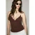 Effen blouse met spaghettibandjes en blote schouders