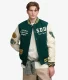Vintage Patched Varsity Jas Green