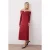 Oranje platte maxi-jurk voor dames, lange casual/casual bodycon-jurk