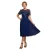 Damesjurk met plooi Goddiva Top Chiffon Midi