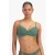 Beachlife voorgevormde beugel bikinitop met lurex en textuur groen