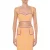 Moschino Houndstooth Cotton And Nylon Bralette Orange