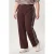 Miss Etam Plus straight leg broek – bruin