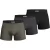Boss Boxershorts van polykatoen voor heren (set van 3) (Antraciet/Groen/Marineblauw)