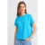 Dames Katoenen T-Shirt met Ronde Hals en Borduursel
