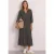 Midi-jurk met split in de hals en print