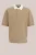 WE Fashion – Heren relaxed fit polo met structuur – Relaxed Fit – Beige – Katoen –