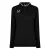 Castore Raglan-poloshirt met lange mouwen voor dames (Zwart)