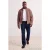 TRENDYOL MAN Heren Donkerblauw Effen Normale taille Grote maten Jeans