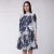 Fit-and-flare cocktailjurk met geborduurd patroon