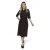 Zoso travelstof blousejurk – donkerbruin