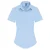 Premier Dames/dames Stretch Fit Poplin Korte Mouw Blouse (Lichtblauw)