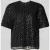 ROTATE Oversized T-shirt met sierstenen