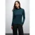 Street One Dames Basic shirt met coltrui in Turkoois